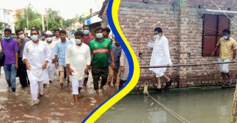 বন্যাকবলিত এলাকার মানুষকে দেখতে গেলেন পলক
