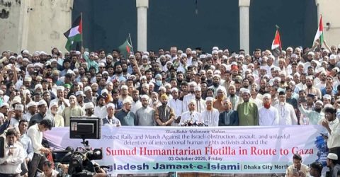 ফিলিস্তিন মুক্ত না হওয়া পর্যন্ত আমরা পাশে থাকব