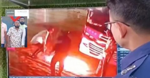 বাসে পুড়ে অঙ্গার চালক, সিসিটিভিতে শনাক্ত আ’লীগ নেতা গ্রেপ্তার